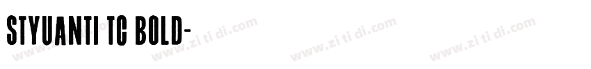 STYuanti TC Bold字体转换